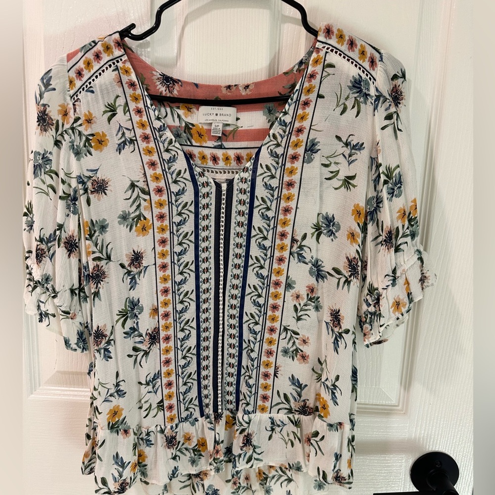 Lucky Brand Floral Blouse